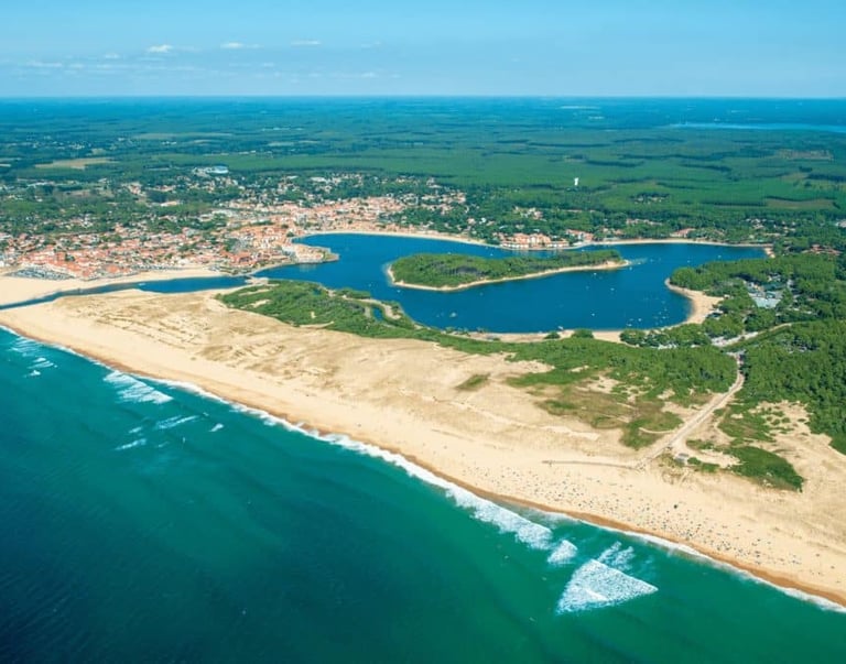 Photo d'une vue panoramique sur Vieux-Boucau dans Les landes
