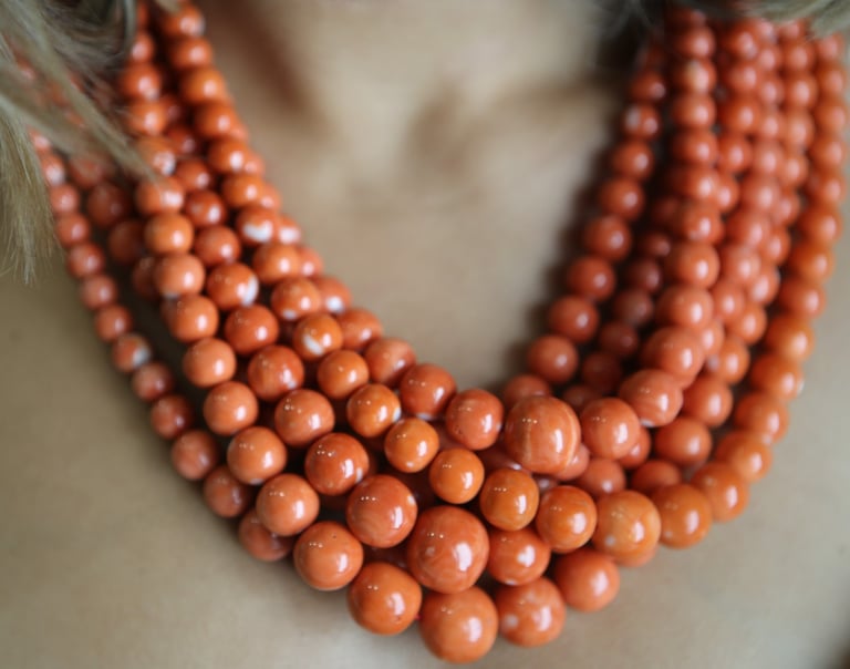 coral necklaces
