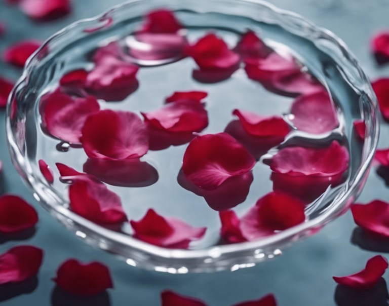hands inside of a bowl on a table