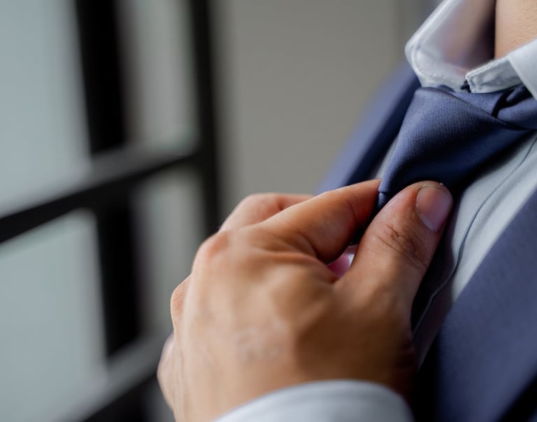 Tie tying self presentation and deportment