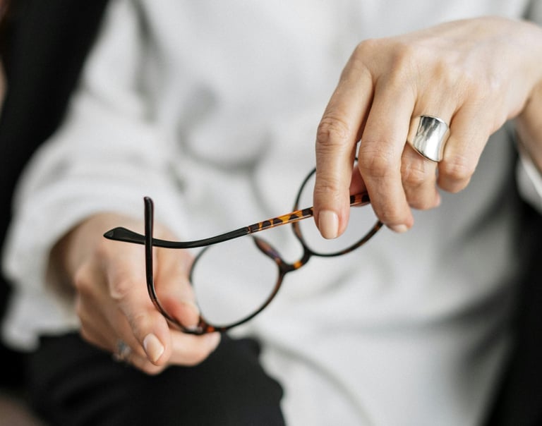a woman in a white shirt and black pants