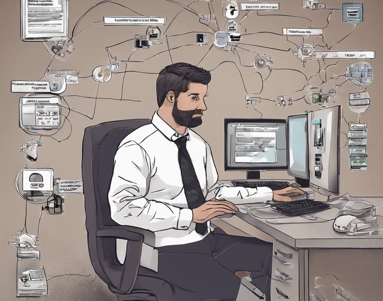 person holding pencil near laptop computer