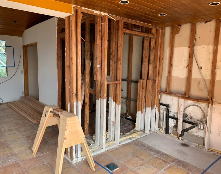 interior remodeling of home