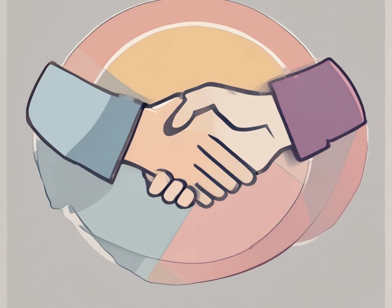 Manos estrechándose