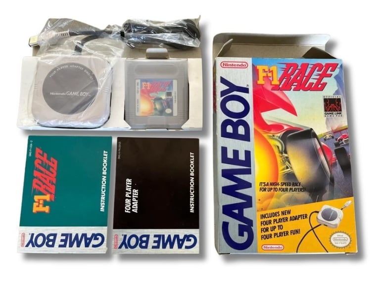 Kit Jogo de Game Boy F-1 Race  com adapatador para 4 jogadores
