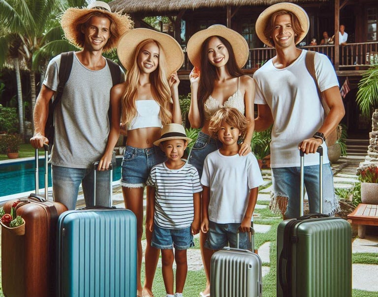 Family on Vacation to Sri Lanka 
