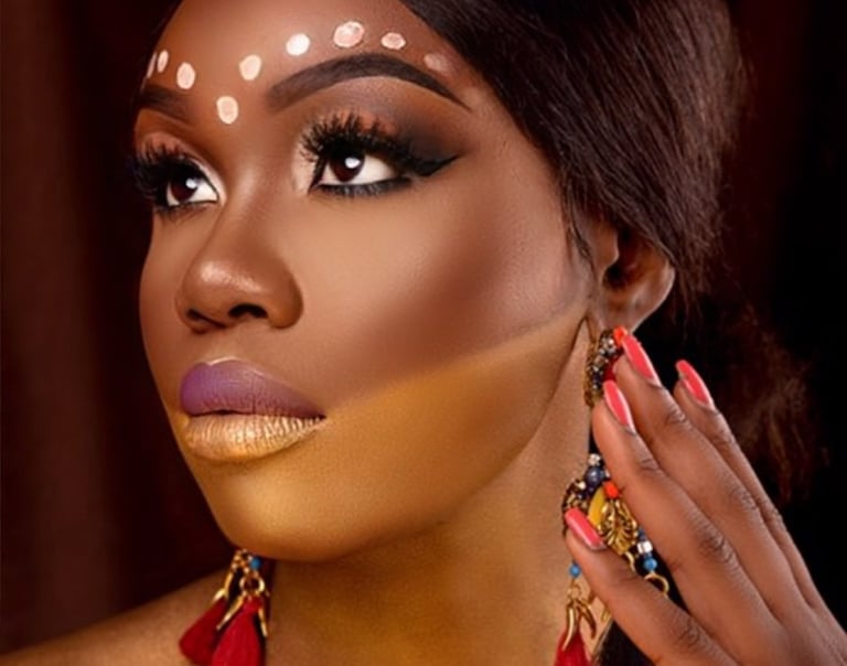 maquillage éthnique, beauté, maquillage, makeup