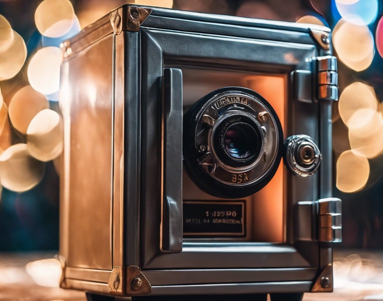 padlock on grey metal hinge