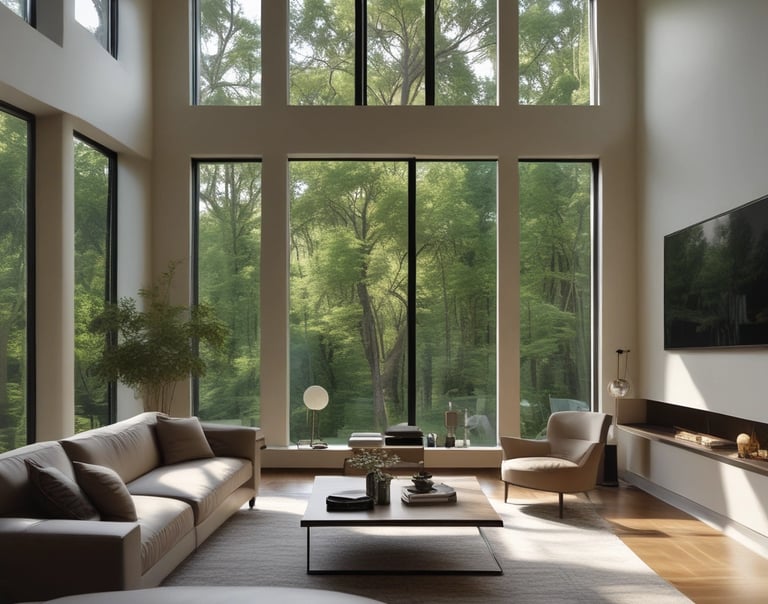 Una sala de estar moderna y lujosa con aroma  Hilton hotel