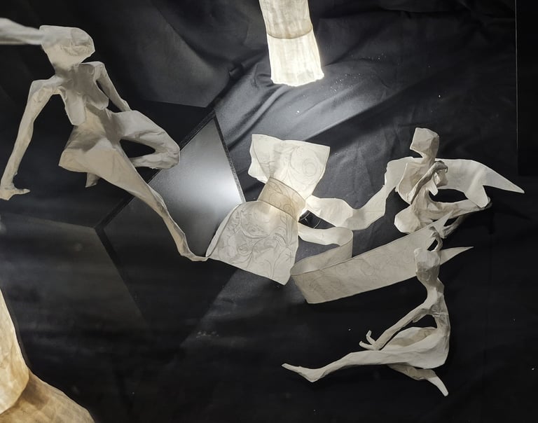 installations sculpture papier millau