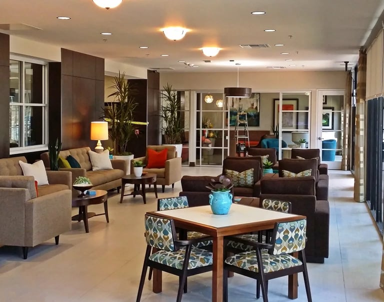 Lobby and meetung room area completly remodeled and fully furnished.