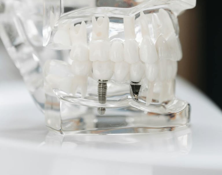 a toothbrush and dental care products on a table