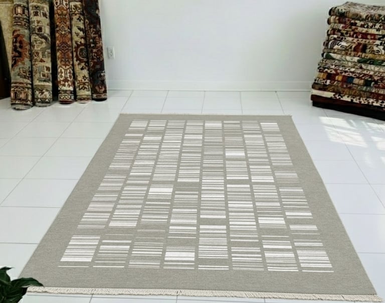 Custom bespoke handmade rugs crafted in Nepal – geometric design-Himalaya Carpet Industries