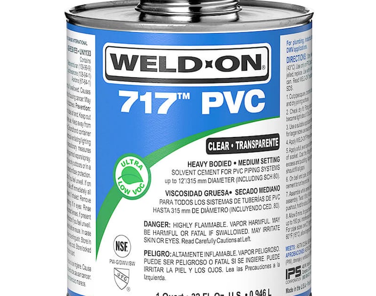 Weldon adhesives for uPVC pipe bonding in UAE 