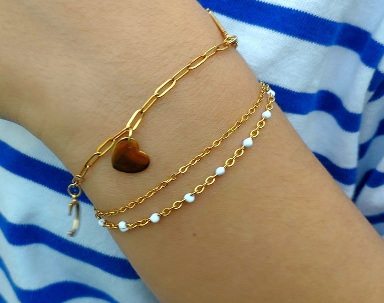 Bracelets en acier inoxydable minimalistes élégants et tendance