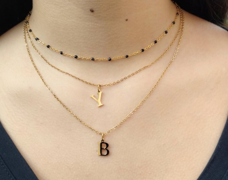 Colliers en acier inoxydable minimalistes élégants et tendance