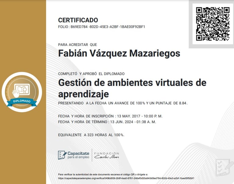 Diplomado ambientes virtuales de aprendizaje