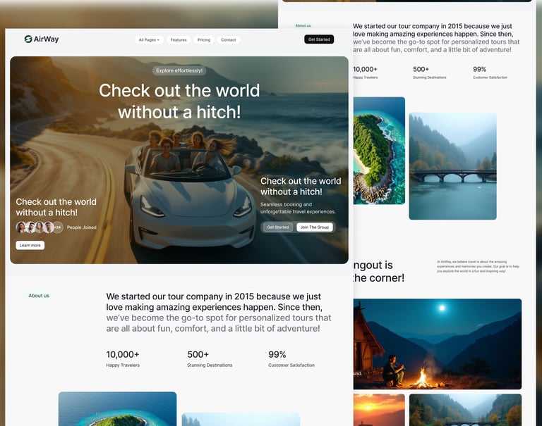 Professional small business website design created by WebzTek
