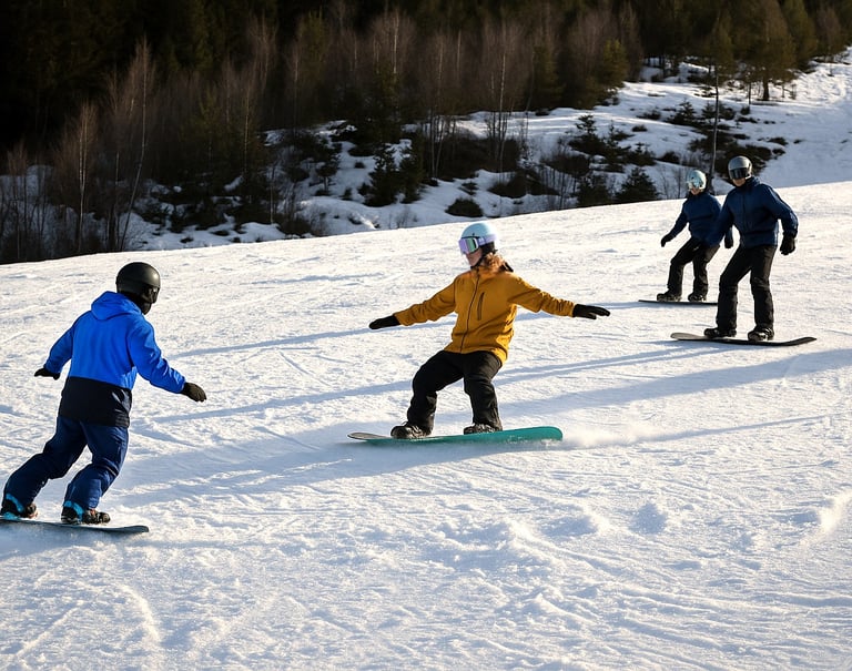 snowboard course in Seefeld