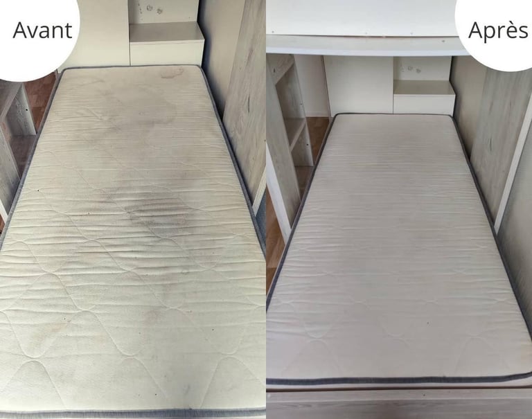 Photo matelas avant après