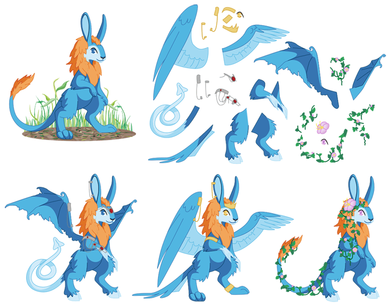 hasur en mode poupée de papier