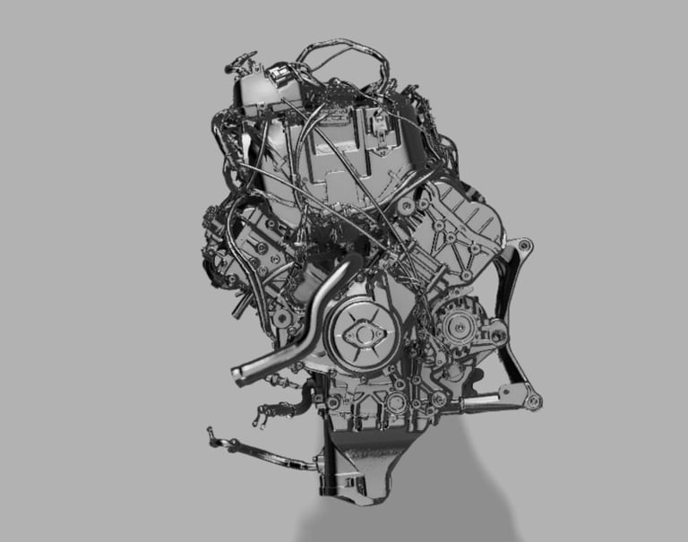 Ducati Panigale V4 Engine 3D Scan
