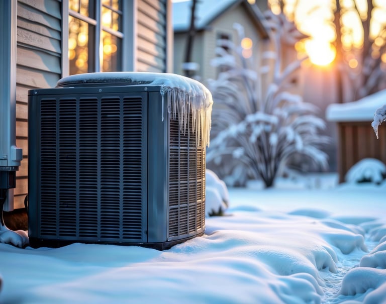 Heatpump External Snow Photo