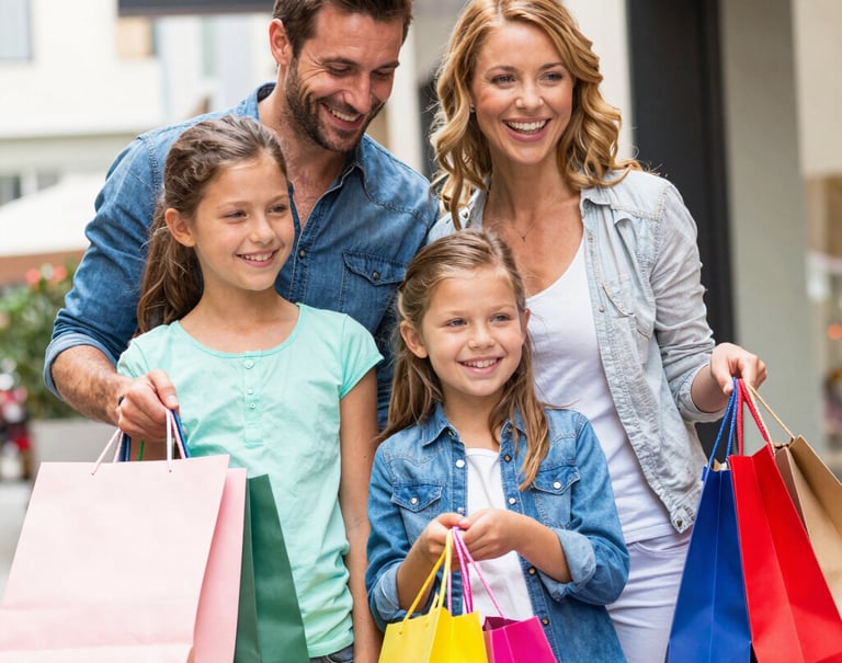 A wooden block spelling credit on a table