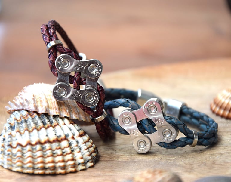 Armband Leder Kettenglied Schmuck