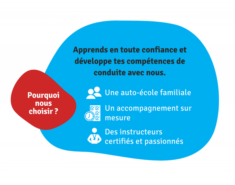 flyer apprends en toute confiance et développe tes compétences de conduite avec nous