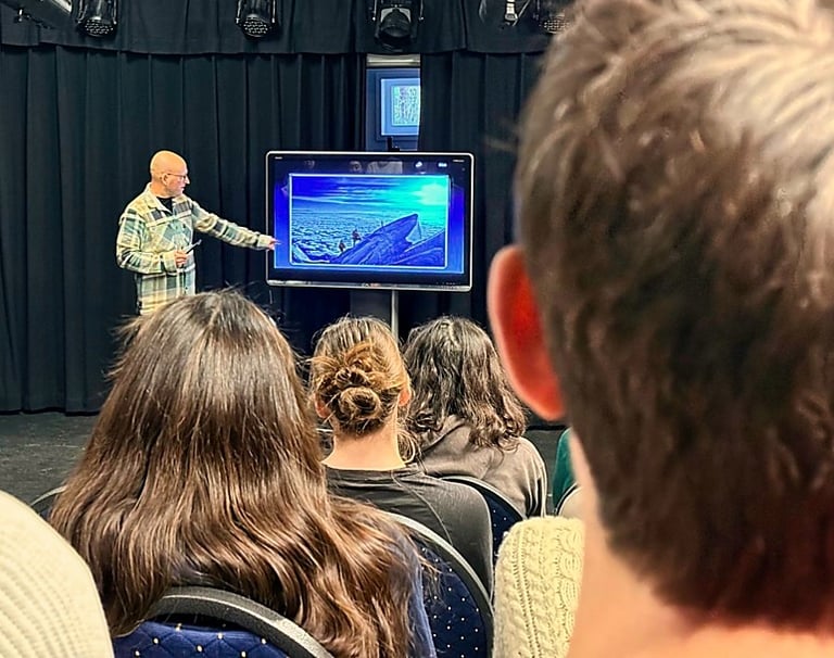 Kevin Augello giving a presentation