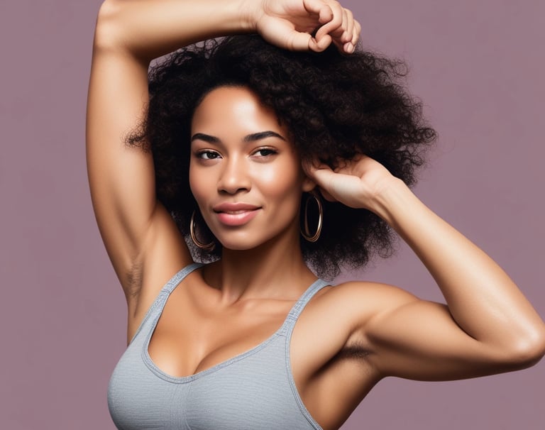 Relaxed client enjoying a comfortable and safe laser hair removal treatment.