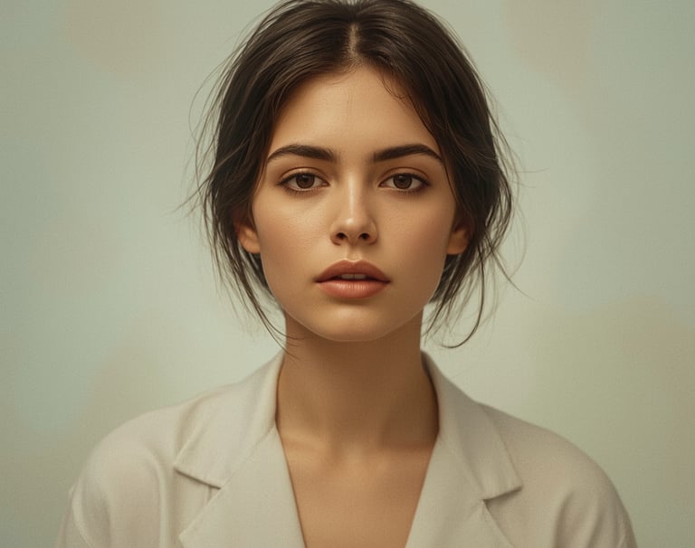femme calme et paisible