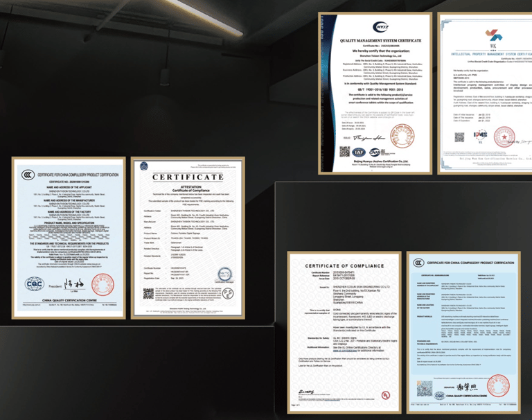 claratech's certifications