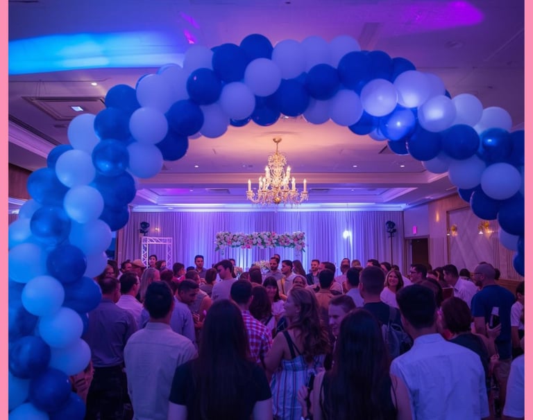 Balloon arches made by LexiMadeit for Corporate Events