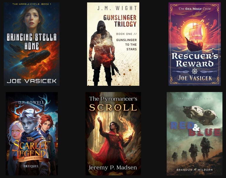 Your choice of fantasy and sci-fi eBooks written to enthrall you with action and adventure