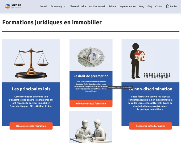Formation e-learning immobilier