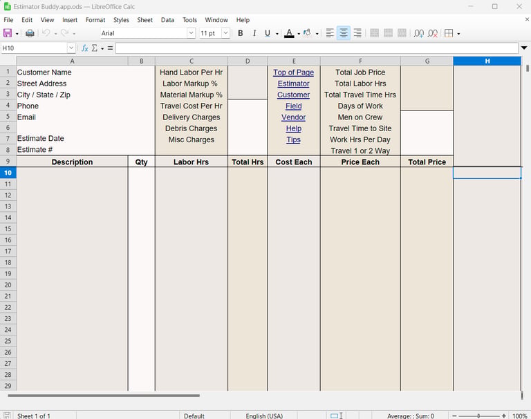 Estimator Buddy is Free Landscape Estimating Software for Professionals