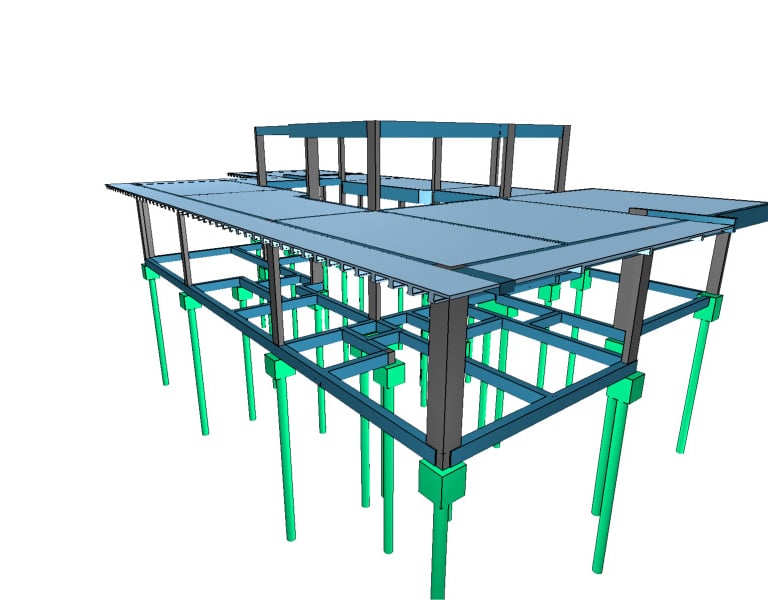 Projeto estrutural de casa alto padrão