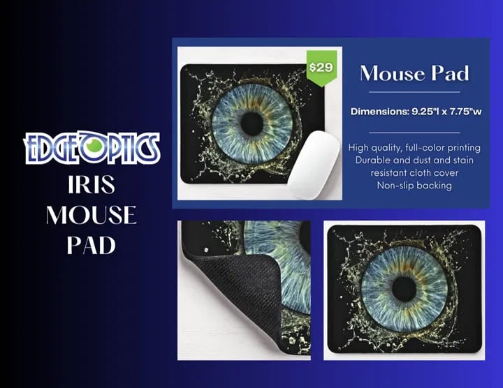 Iris Photography Mouse Pad Info Sheet