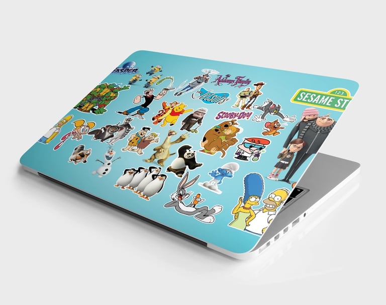 cartoon laptop skin