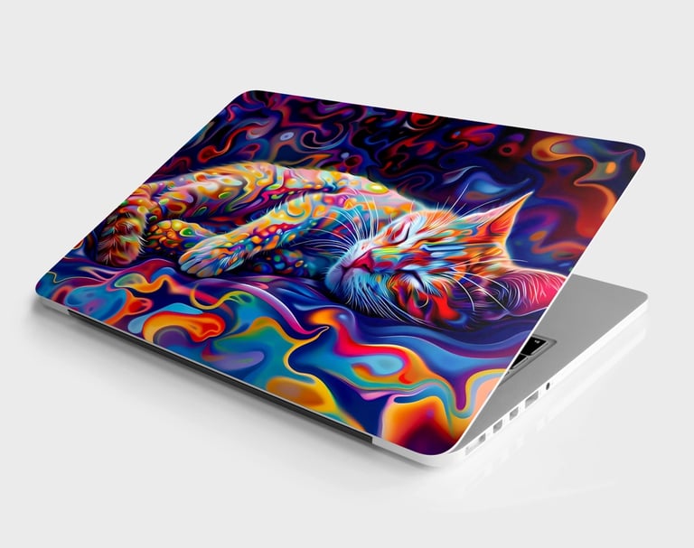 cat laptop skin