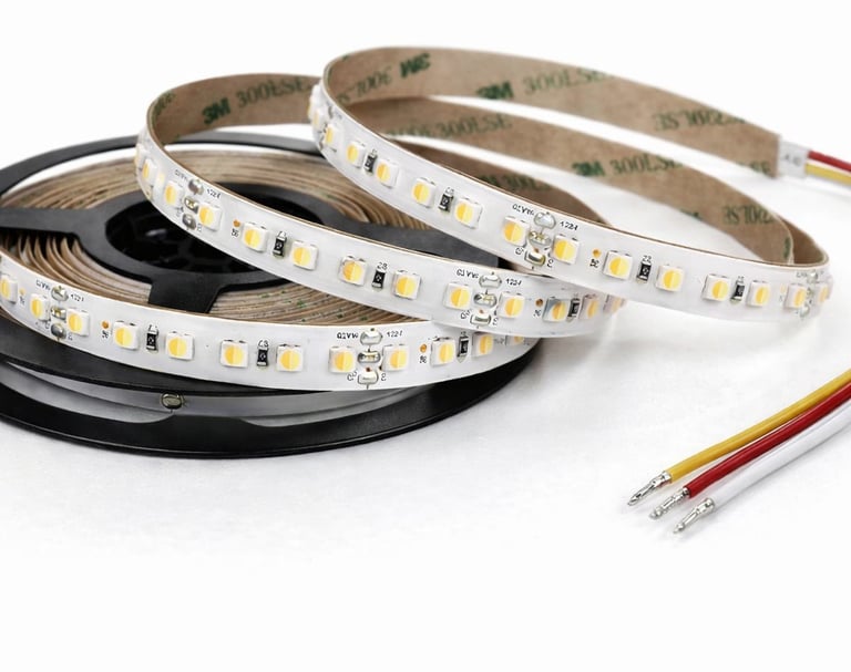 Tira LED Dual Blanco Variable 24V 20W: control de temperatura de color.