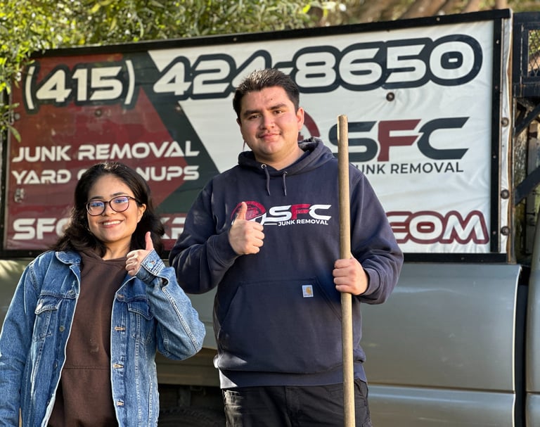 Professional trampoline hauling in 94116, 94040, and 94588 by SFC.