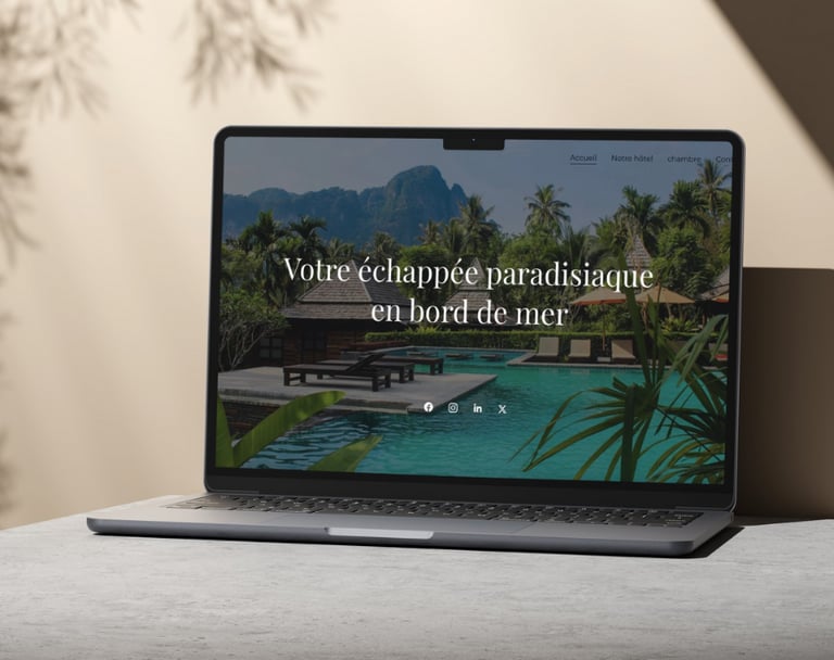 Présentation d'un site Web avec un Mac