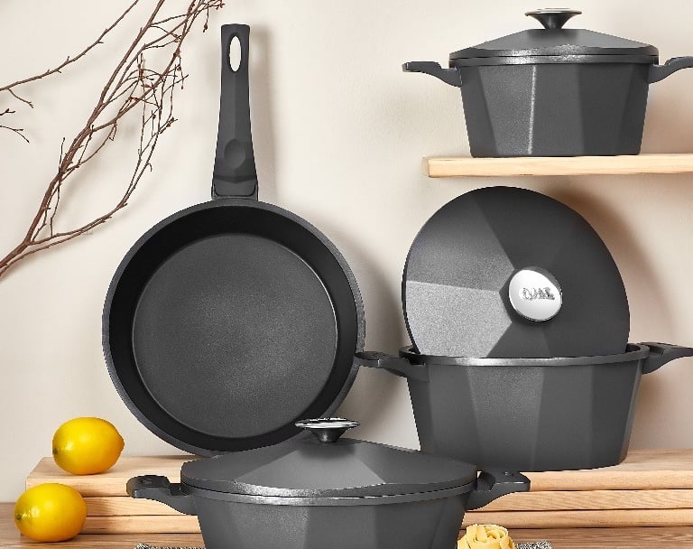 OMS Collection granit tencere seti ve dayanıklı mutfak gereçleri - Yolsallar