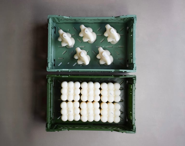 Liell Design: Handgemachte Skulptur- & Bubble-Kerzen als Deko-Geschenk im Concept Store..