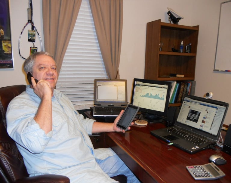 Blogger doing blogging!