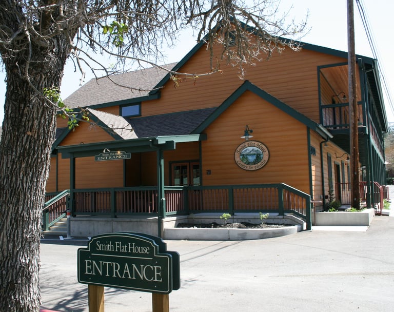 View of Smith Flat House building
