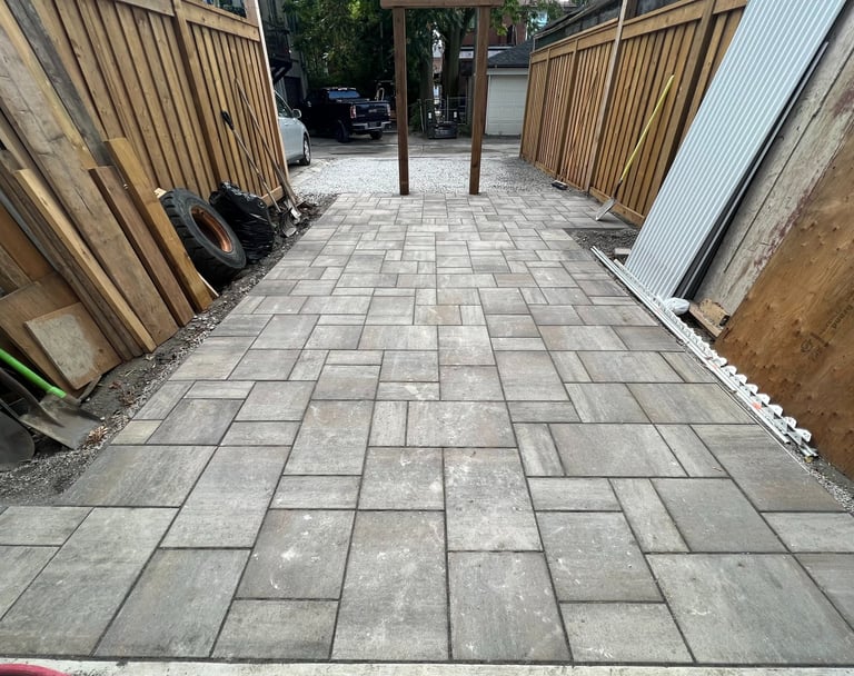 Interlock driveway